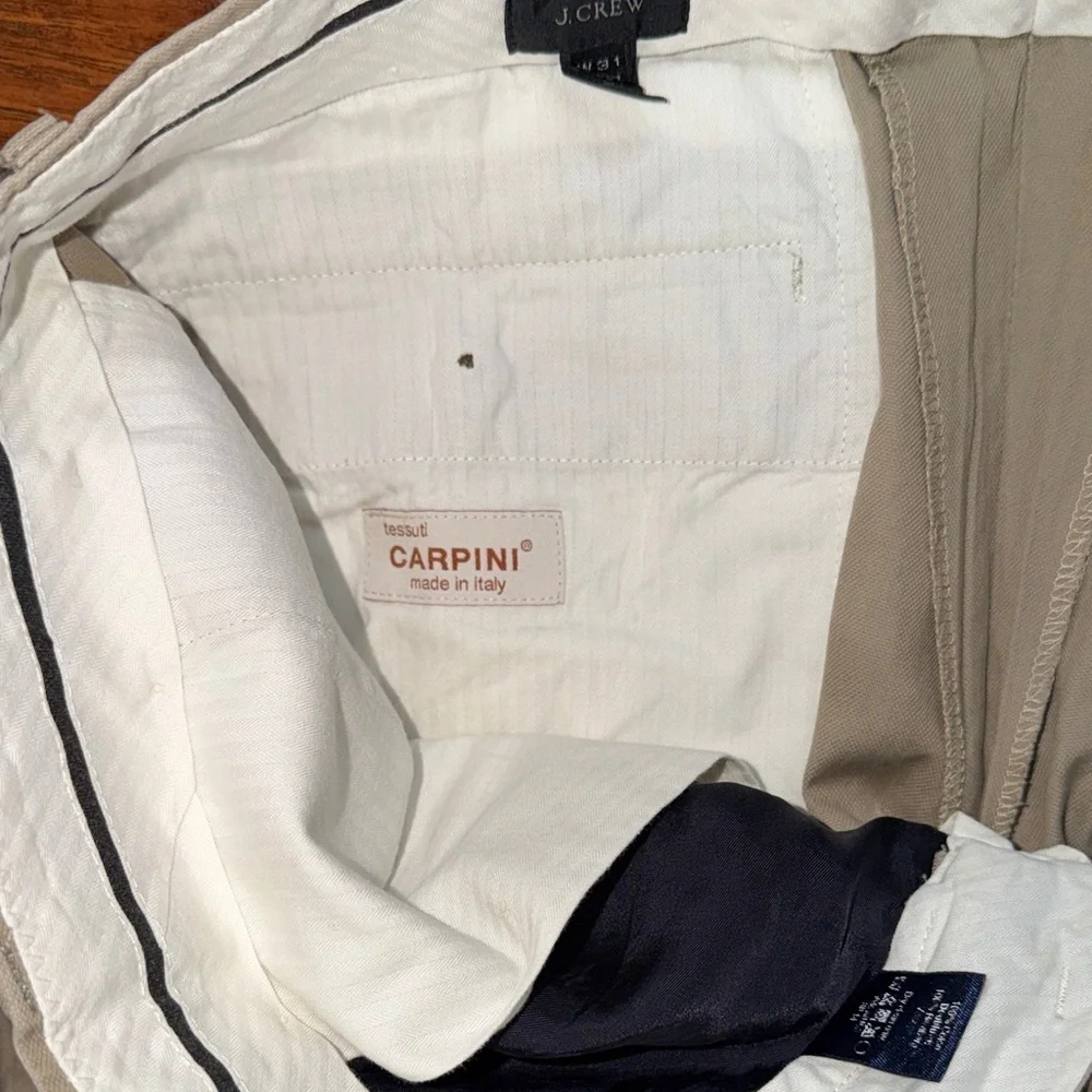 J. Crew Men's Khaki Chinos
